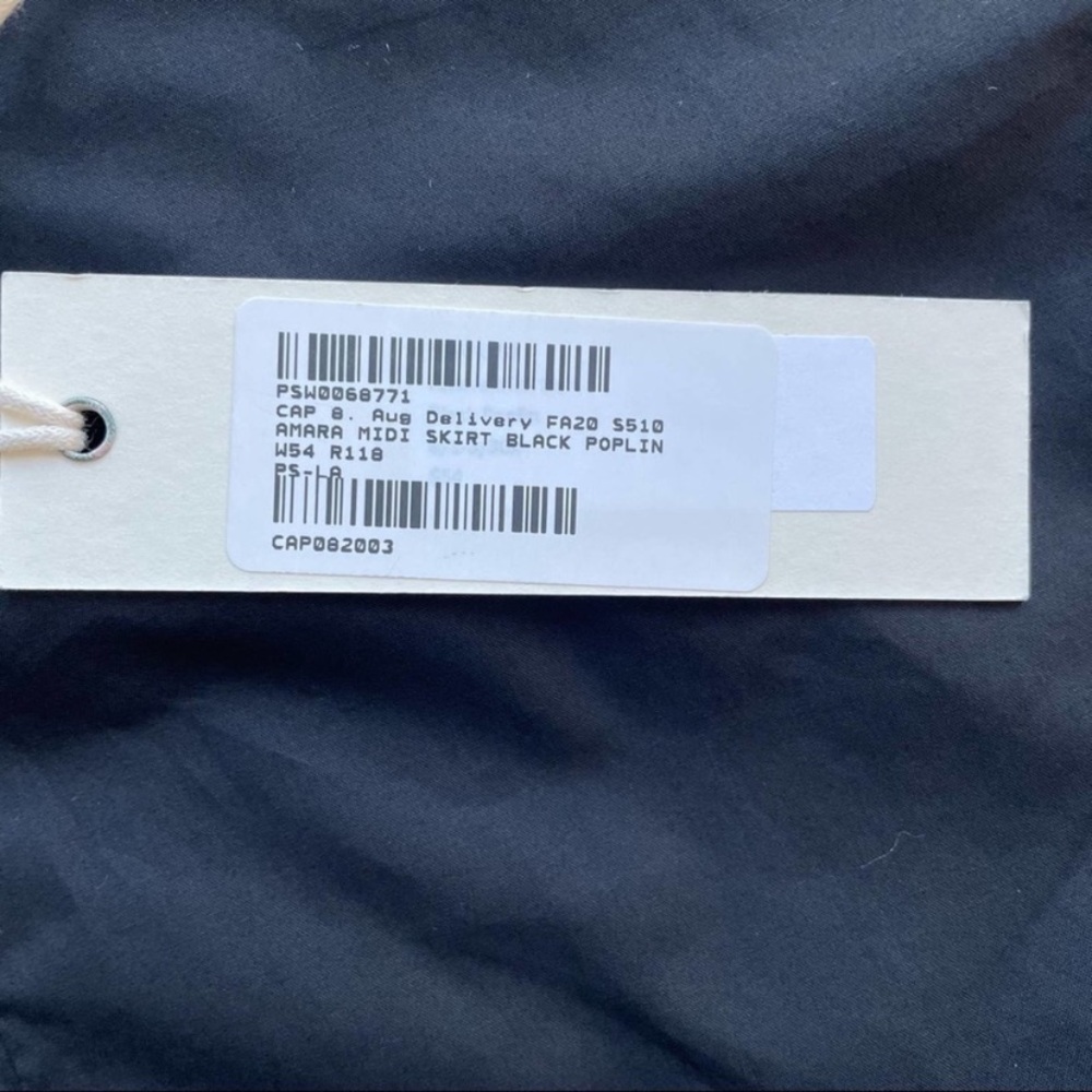 Capulet Amara Poplin Midi Skirt Black NWT Size Small - Picture 9 of 9